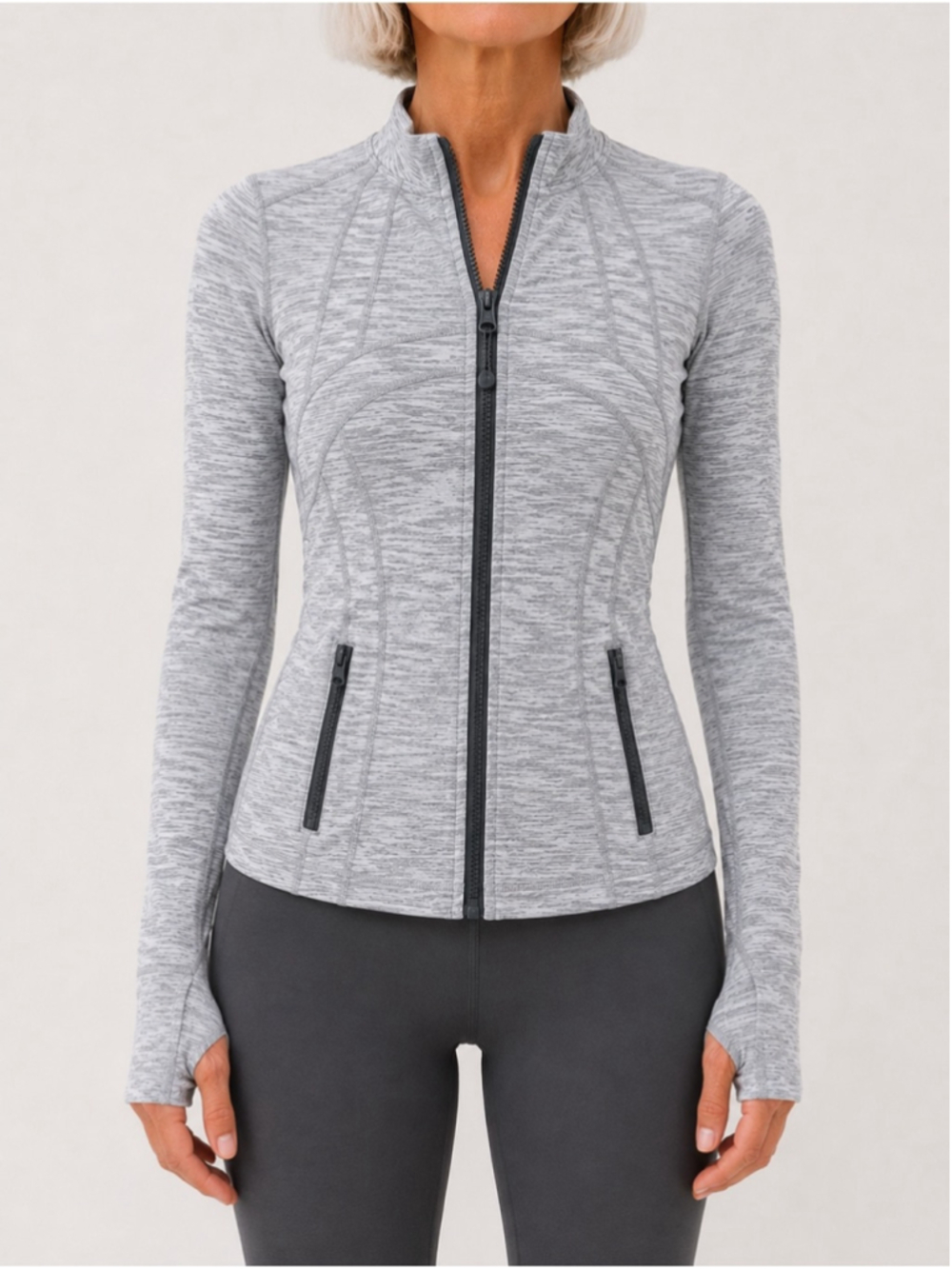 Lululemon Define Jacket Sz 4 Wee Are From Space Nimbus Battleship EUC